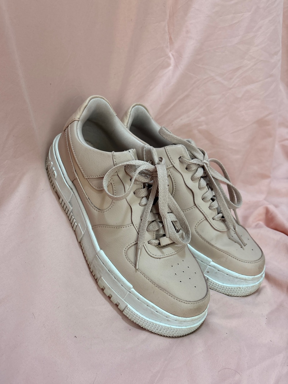 Nike Women’s Beige Platform Sneakers